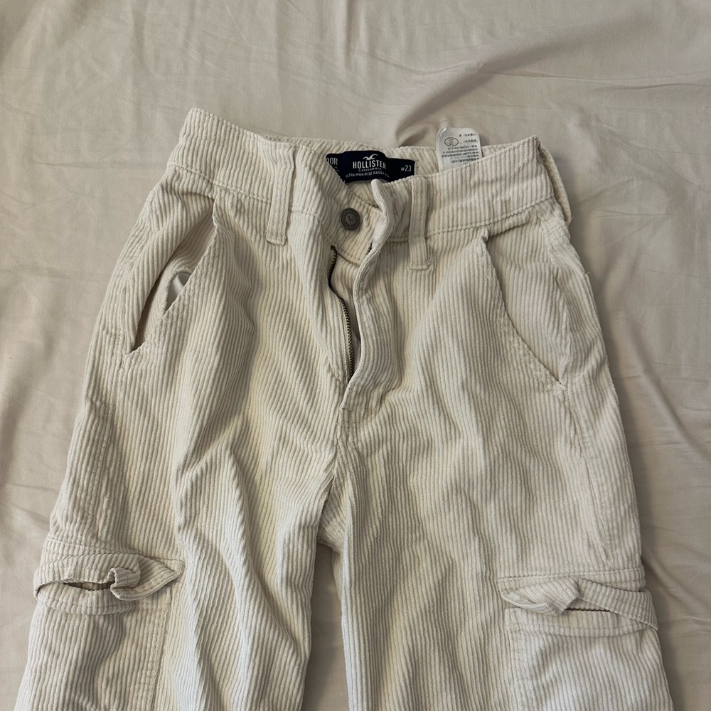 Hollister White Cargos